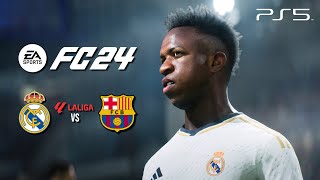 EA FC 24 PS5 Gameplay  Real Madrid vs Barcelona  4K60fps [upl. by Tay]