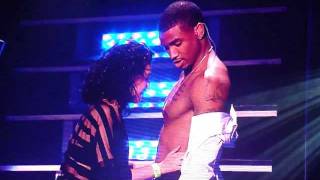 Fan kisses Trey Songz chest on Anticipation 2our at Oakland Paramount Theatre12 HD [upl. by Pardoes]