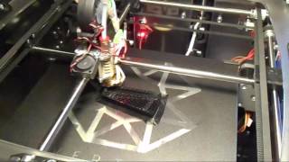 Velleman Vertex K8400 printing  135mms speed [upl. by Yraillih184]