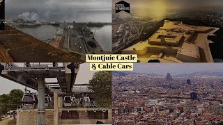 Montjuic Castle amp Teleferic Cable Cars in Barcelona Spain Vlog 5 [upl. by Nobile]