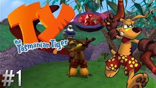 Ⓜ Ty the Tasmanian Tiger ▸ Walkthrough 1 Two Up All Collectibles [upl. by Murial]