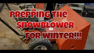 Prepping The Snowblower For Winter [upl. by Assetnoc]