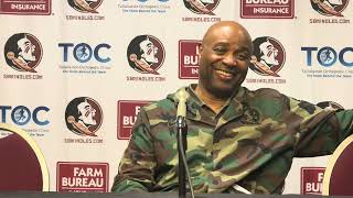 FSU Basketball  Leonard Hamilton on win over Tarleton State perimeter shooting woes more [upl. by Pincas]