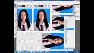 Action Photoshop 1  Cara bikin action untuk pas foto [upl. by Ydnirb]