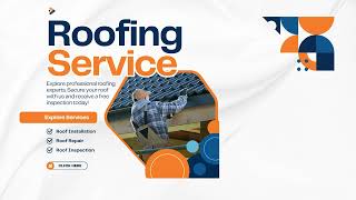 Blue and Orange Modern Roofing Service Facebook Video 4 [upl. by Wren111]