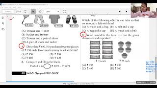 Grade 3 Maths Olympiad Class88 Money 21st Nov [upl. by Ylrebmik]