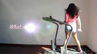 What do you mean  Justin Bieber Treadmill Dance by Mariana [upl. by Yrrej]