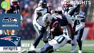 Seattle Seahawks vs New England Patriots Highlights NFL 2024 Season Week 2 [upl. by Llebpmac360]