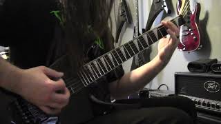 Regurgitated Entrails  Involuntary Lobotomy  Guitar Cover [upl. by Mady]