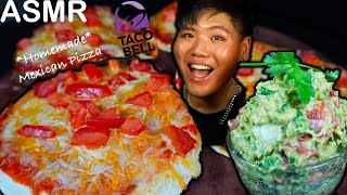 HOMEMADERECIPE TACO BELLS MEXICAN PIZZA amp GUACAMOLE  ASMR COOKING  MUKBANG  EATING SOUNDS [upl. by Cheri]