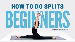 How to do Splits  Easy tutorial  Yoga Flow with Kim [upl. by Giess]