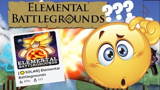 COMO ESTÁ O ELEMENTAL BATTLEGROUNDS ATUALMENTE  Roblox [upl. by Georgeta]