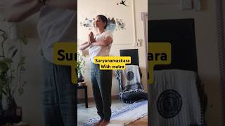 Suryanamaskara with mantra practice suryanamaskara matra daily yoga [upl. by Zoha121]