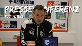 quotMorgen zählt nichts was vorher warquot  Pressekonferenz  FCC vs RWE [upl. by Siaht]