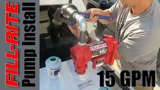 FillRite FR1210G Fuel Transfer Pump Install Video [upl. by Kacey]