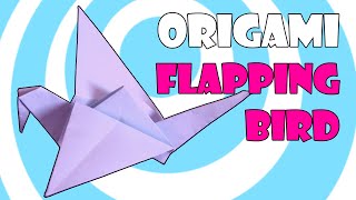 How To Make an Origami Flapping Bird Origami Instructions [upl. by Grady536]