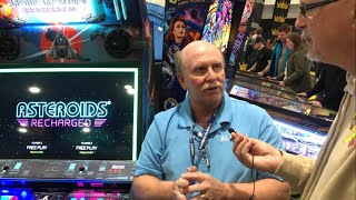 Atari Asteroids Recharged Arcade Cabinet by Alan1 Interview [upl. by Ennaecarg]