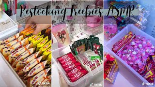 🍬 Restocking Freebies ASMR  Tiktok Compilation [upl. by Aralc560]