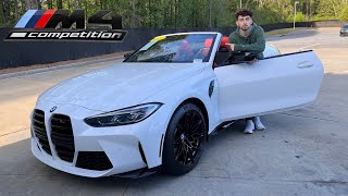 2022 BMW M4 COMPETITION XDRIVE CONVERTIBLE Review Startup Sound and Features [upl. by Deina]