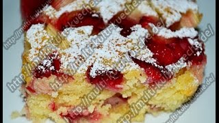 Erdbeer Rhabarber Kuchen [upl. by Gerrit]