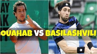 Lamine Ouahab vs Nikoloz Basilashvili  2R Marrakech 2018 Highlights HD [upl. by Ellesirg]