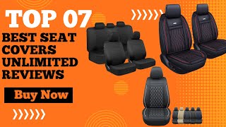 Top 7 Best Seat Covers Unlimited Reviews in 2024  Car Seat Covers Reviews [upl. by Nueoht]