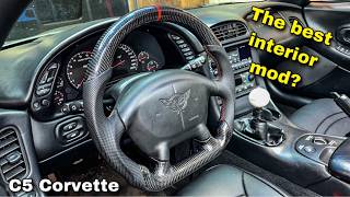 Installing The COOLEST Carbon Fiber Steering Wheel On The C5 Corvette [upl. by Dominik]