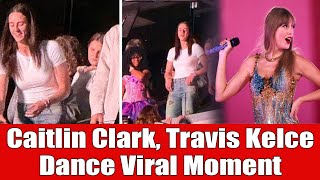 Caitlin Clark amp Travis Kelce Spotted in VIP at Taylor Swifts Concert – Swifties Go Wild [upl. by Dorrej]