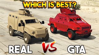 GTA 5 INSURGENT VS REAL TERRADYNE ARMORED VEHICLE WHICH IS BEST [upl. by Speroni]