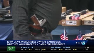 Iowa police clear the air on open carry law [upl. by Elamor]