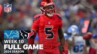 Detroit Lions vs Houston Texans FULL GAME  NFL 2024 Season Week 10 [upl. by Namzed]