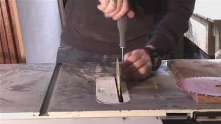 How To Remove And Replace Table Saw Blades [upl. by Ernesta]