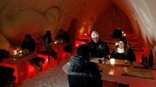 Arctic Snow Hotel Rovaniemi Lapland Finland arctic icehotel snowhotel Arctic Circle Finnish Travel [upl. by Eseneg]