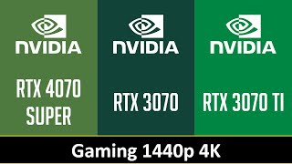 RTX 4070 SUPER vs RTX 3070 vs RTX 3070 TI [upl. by Jehius183]