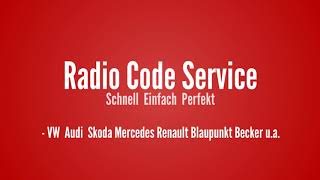 Skoda SKZAZ7 Radio Code Pin unlock Serial Radiocode [upl. by Iur]