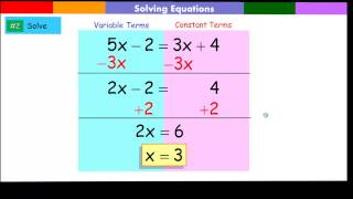 Solving Equation with variables on both sides of the equation [upl. by Jamil]