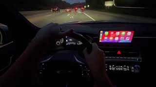 2024 Genesis G70 33T Sport Prestige AWD  POV ASMR Night Drive [upl. by Ballinger438]