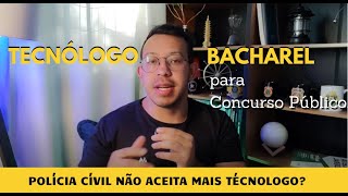 Qual curso superior fazer Tecnólogo ou Bacharel para Concurso Público [upl. by Rovaert]