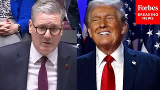 WATCH UK PM Keir Starmer Parliament React To Trumps Victory In 2024 Presidential Election [upl. by Scully219]