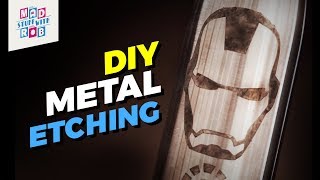 How to Etch on Metal Using Salt Water [upl. by Enalahs]