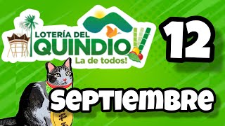 Resultado LOTERIA DEL QUINDIO Jueves 12 de Septiembre de 2024 [upl. by Anolahs]