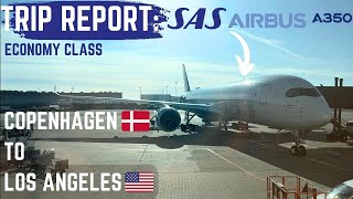 HONEST Trip Report SAS A350 Economy class CPHLAX [upl. by Esya]