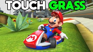 How Fast can you Touch Grass in Mario Kart 8 Deluxe [upl. by Eolande]