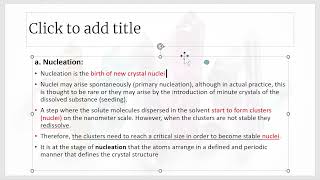 Mechanism of Crystallization [upl. by Eniaral]