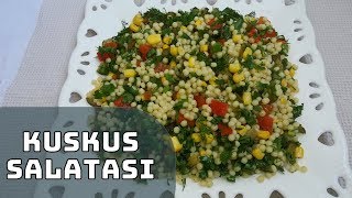 Kuskus Salatası Nasıl Yapılır   Aytenin Mutfağı [upl. by Elbam]