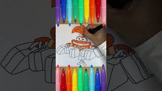 Come Disegnare e Colorare Ansia  Tutorial Inside Out 2 per Bambini [upl. by Ayian]