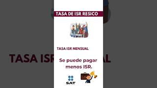 ¿Cuál es la tasa de ISR en RESICO [upl. by Emanuel]