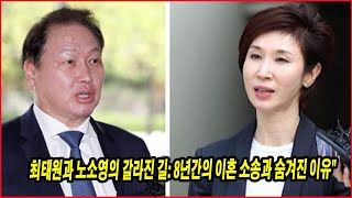 최태원과 노소영의 갈라진 길 8년간의 이혼 소송과 숨겨진 이유quot [upl. by Maller]