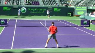 Roger Federer practice HD  BATenniscom [upl. by Argyle686]