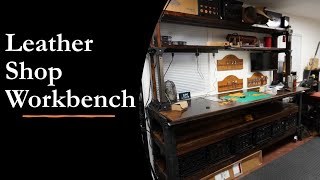 Leather Shop Workbench and Tour [upl. by Nnaeirual433]